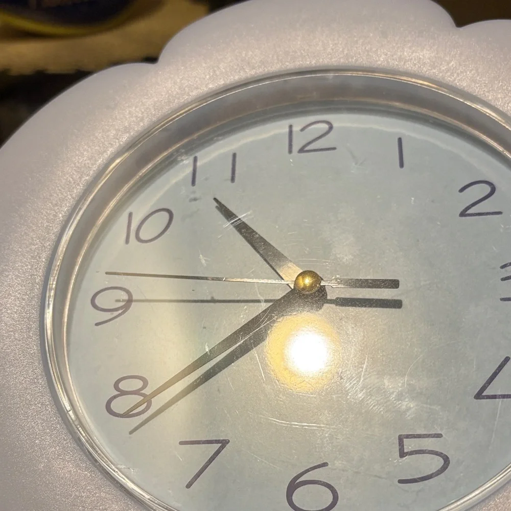 Lavender Flower Wall Clock - Lavender
